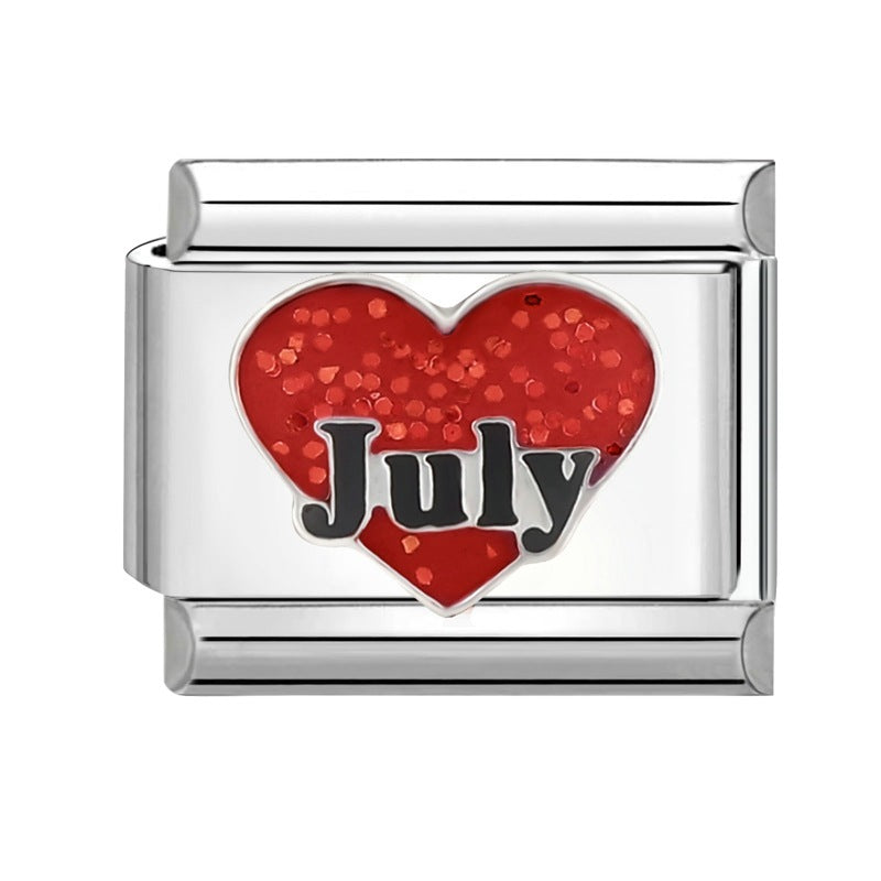 DIY Steel Bottom Module Personalized Retro Handmade Craft Bracelet Accessories