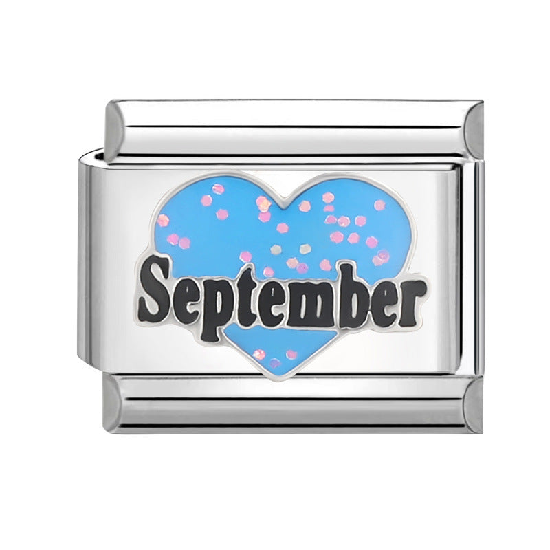 DIY Steel Bottom Module Personalized Retro Handmade Craft Bracelet Accessories