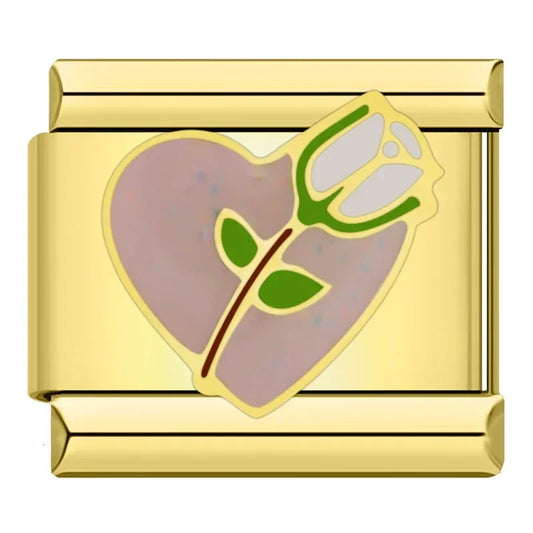 White Rose Heart